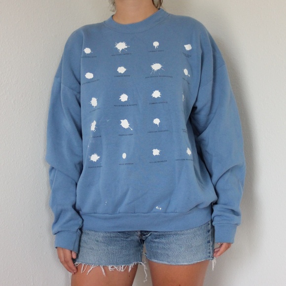 Vintage Tops - Vintage Bird Poop Sweatshirt